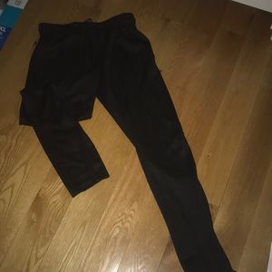 Plain black sweats